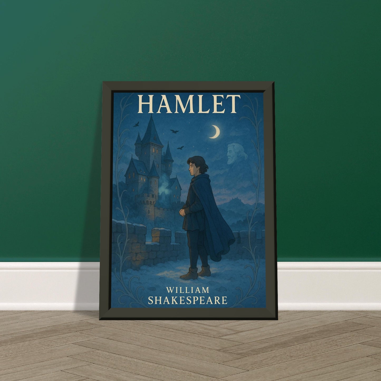 Hamlet by Shakespeare - Metal Framed Poster 5" x 7"-Plays-Silent Pacific