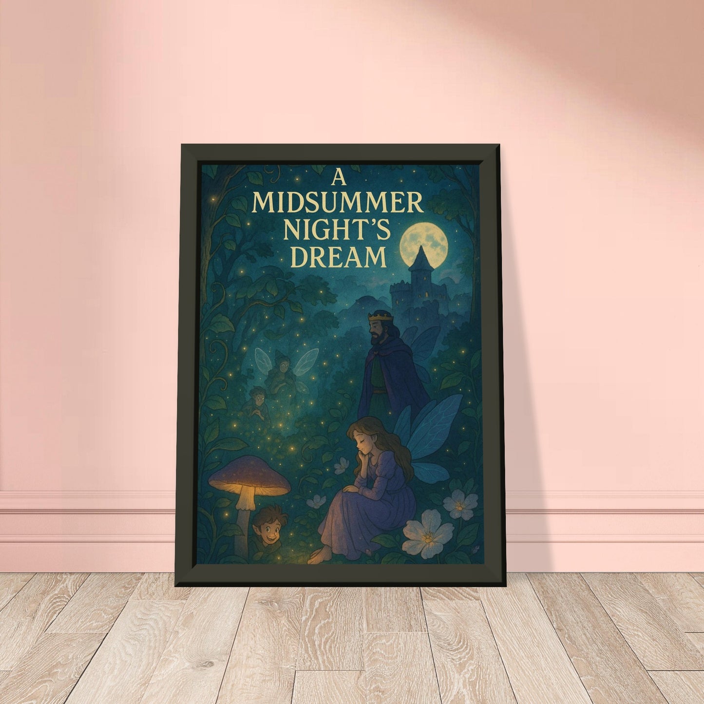 A Midsummer Night’s Dream by Shakespeare - Metal Framed Poster 5" x 7"-Plays-Silent Pacific