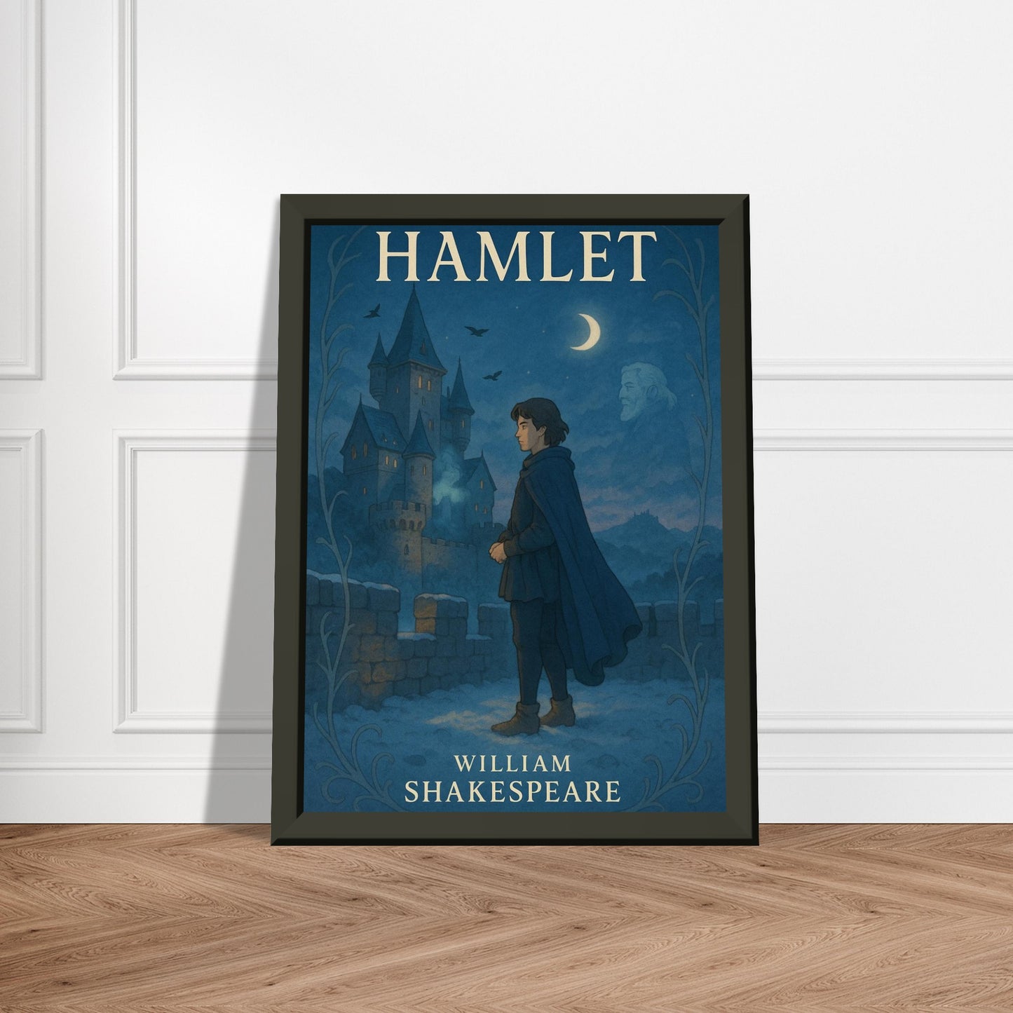 Hamlet by Shakespeare - Metal Framed Poster 5" x 7"-Plays-Silent Pacific