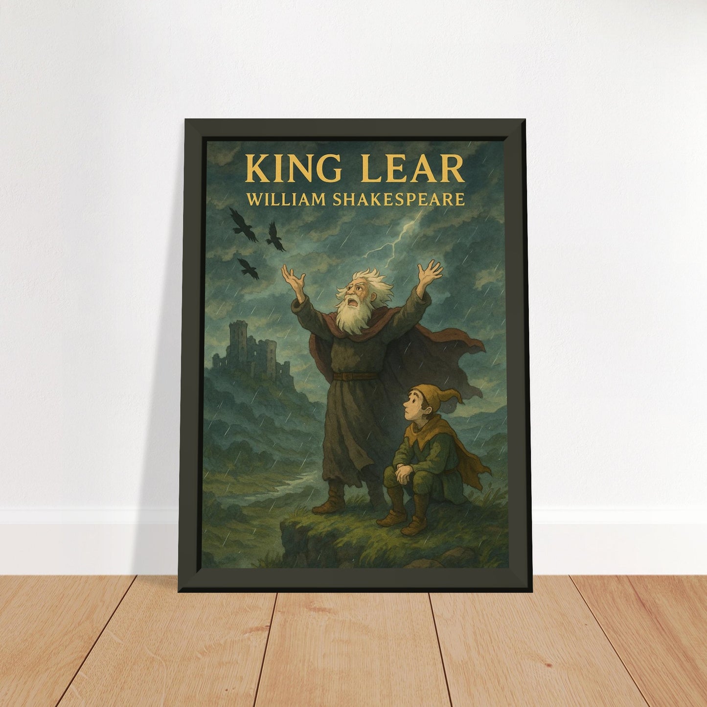 King Lear by Shakespeare - Metal Framed Poster 5" x 7"-Plays-Silent Pacific