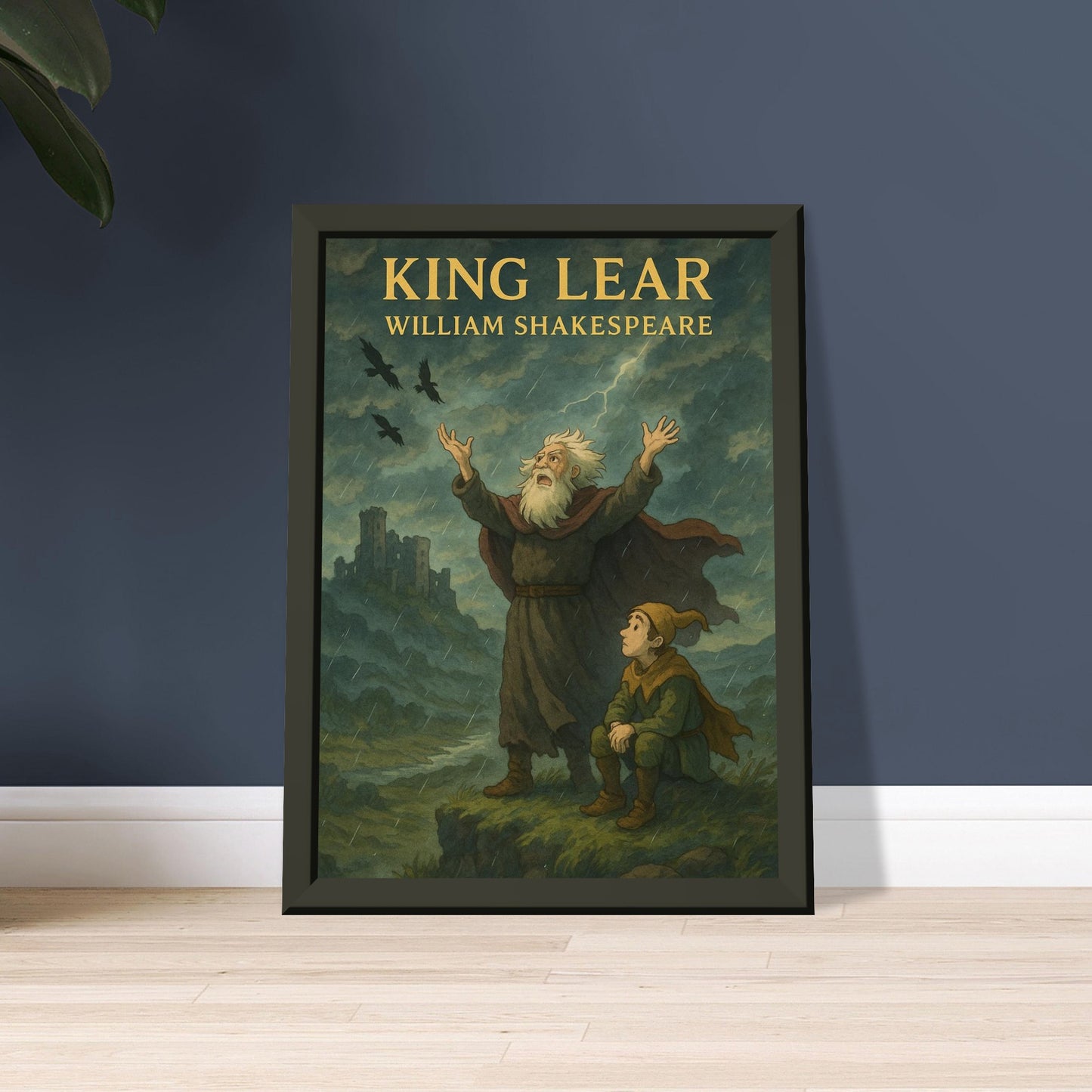 King Lear by Shakespeare - Metal Framed Poster 5" x 7"-Plays-Silent Pacific