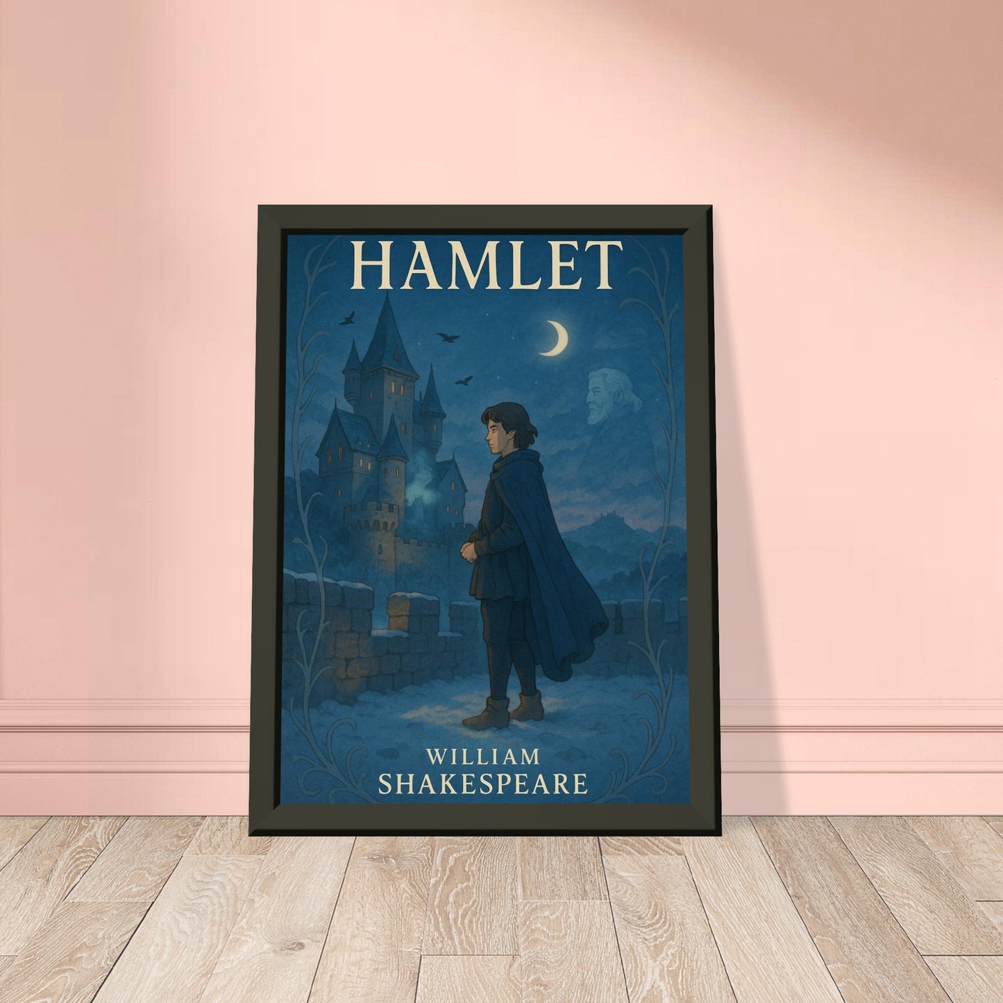 Hamlet by Shakespeare - Metal Framed Poster 5" x 7"-Plays-Silent Pacific