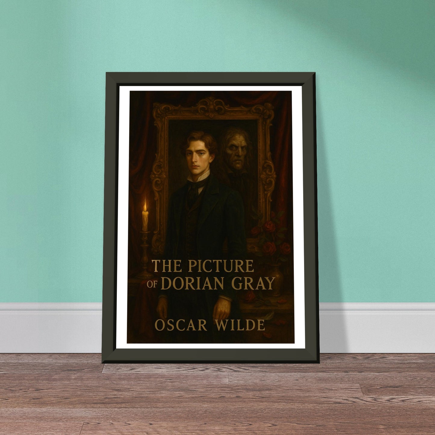 The Picture of Dorian Gray by Oscar Wilde - Metal Framed Poster 5" x 7"-Book Covers-Silent Pacific