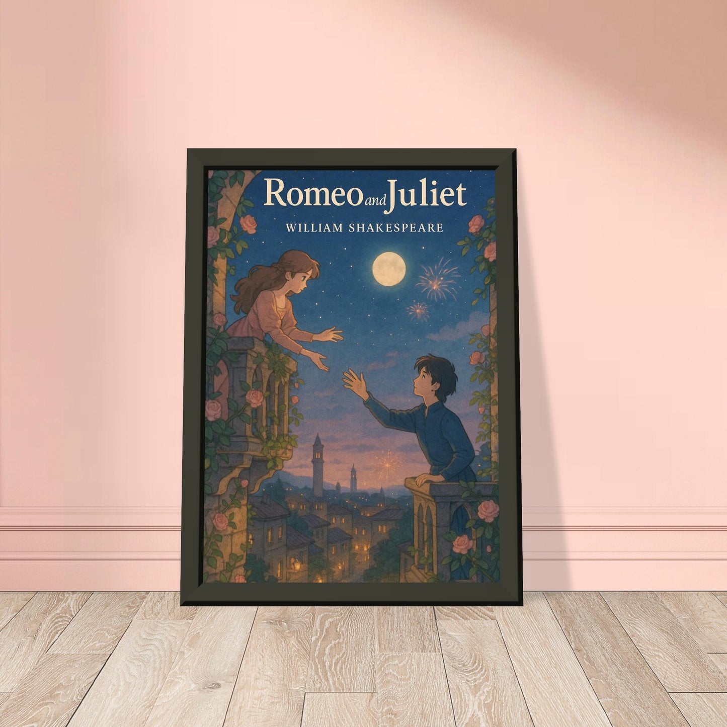 Romeo & Juliet by Shakespeare - Metal Framed Poster 5" x 7"-Plays-Silent Pacific
