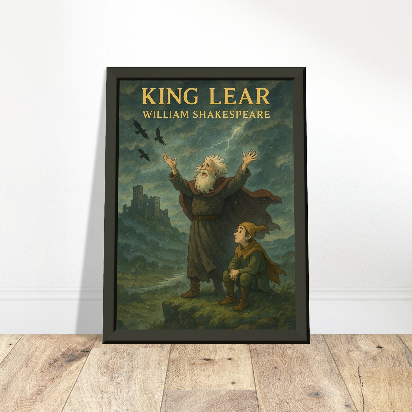 King Lear by Shakespeare - Metal Framed Poster 5" x 7"-Plays-Silent Pacific