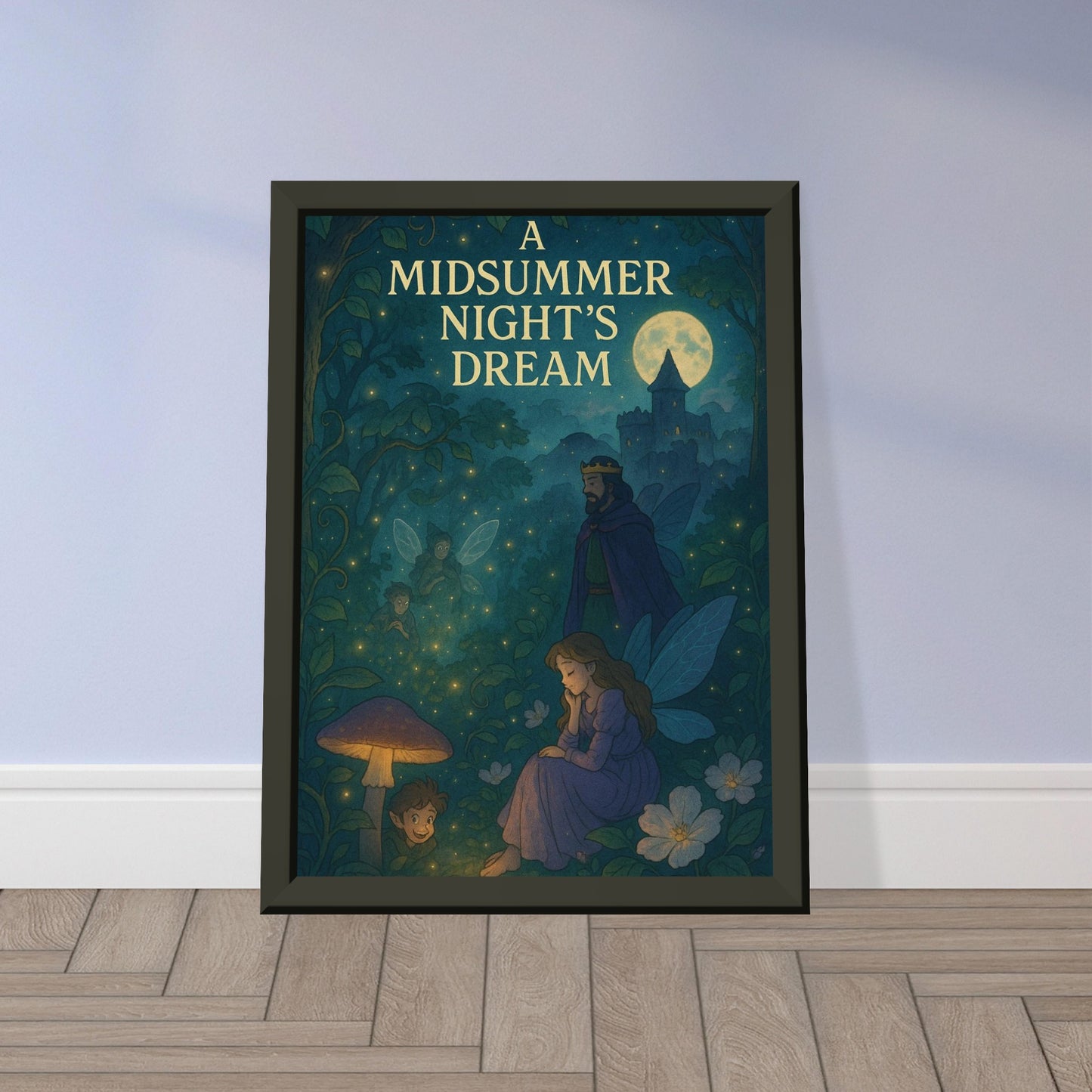 A Midsummer Night’s Dream by Shakespeare - Metal Framed Poster 5" x 7"-Plays-Silent Pacific