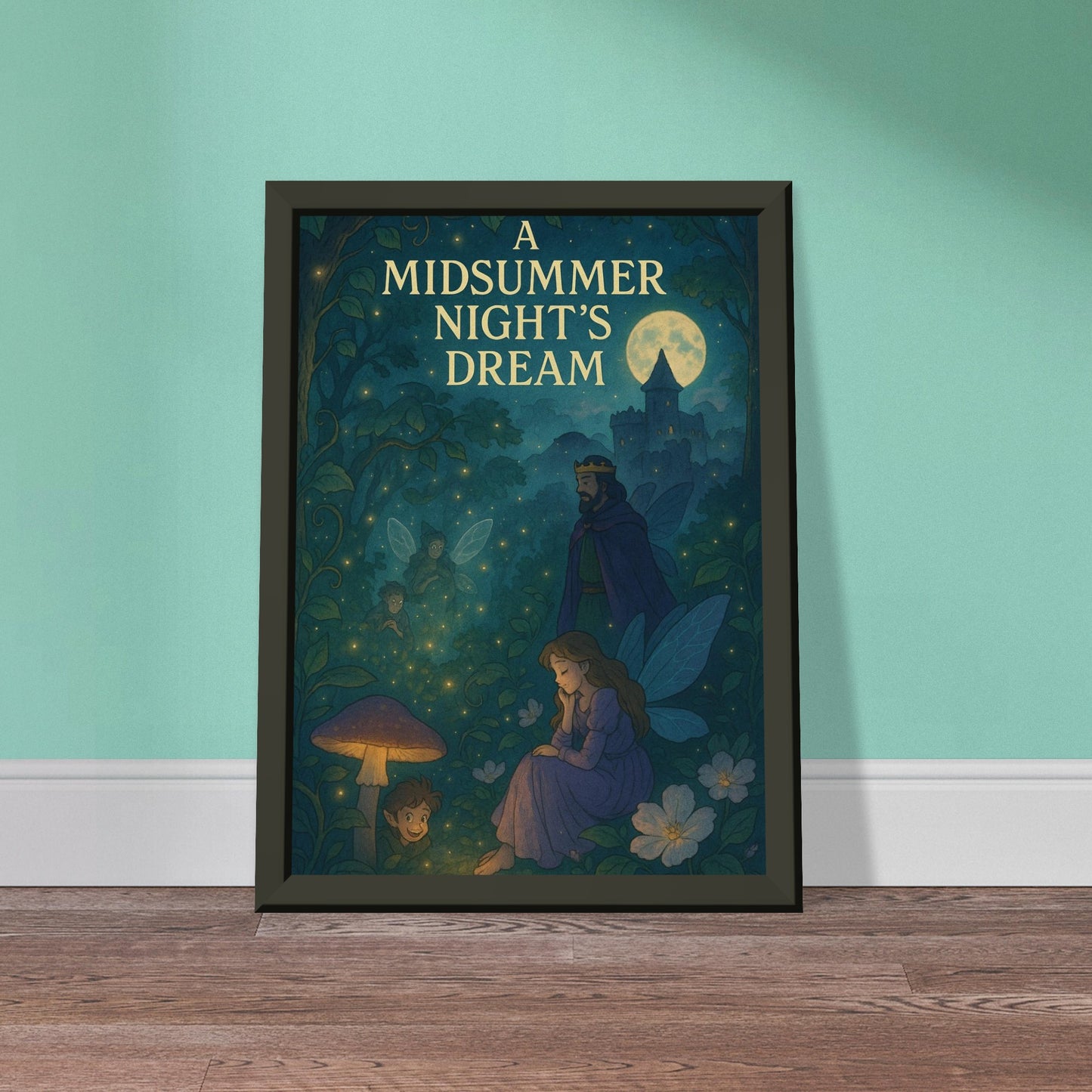 A Midsummer Night’s Dream by Shakespeare - Metal Framed Poster 5" x 7"-Plays-Silent Pacific