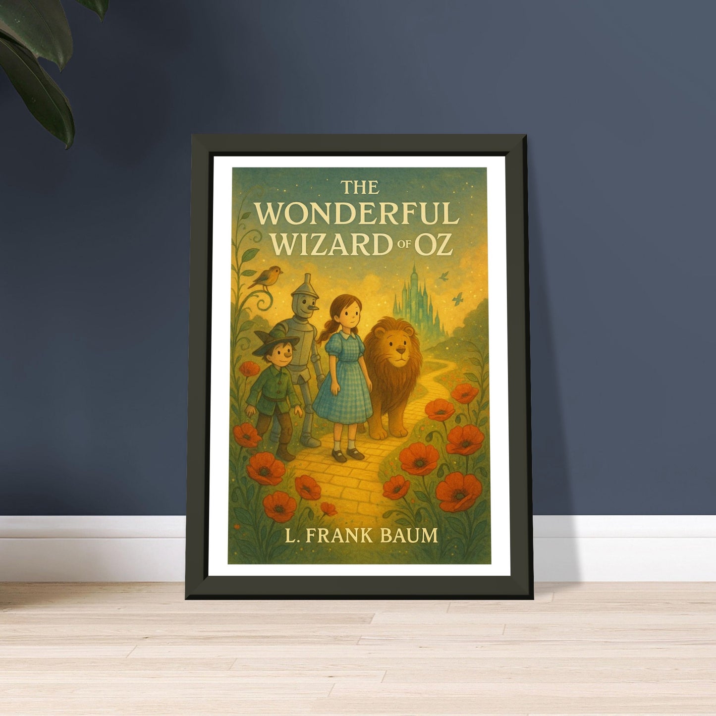 The Wonderful Wizard of Oz by L. Frank Baum - Metal Framed Poster 5" x 7"-Book Covers-Silent Pacific