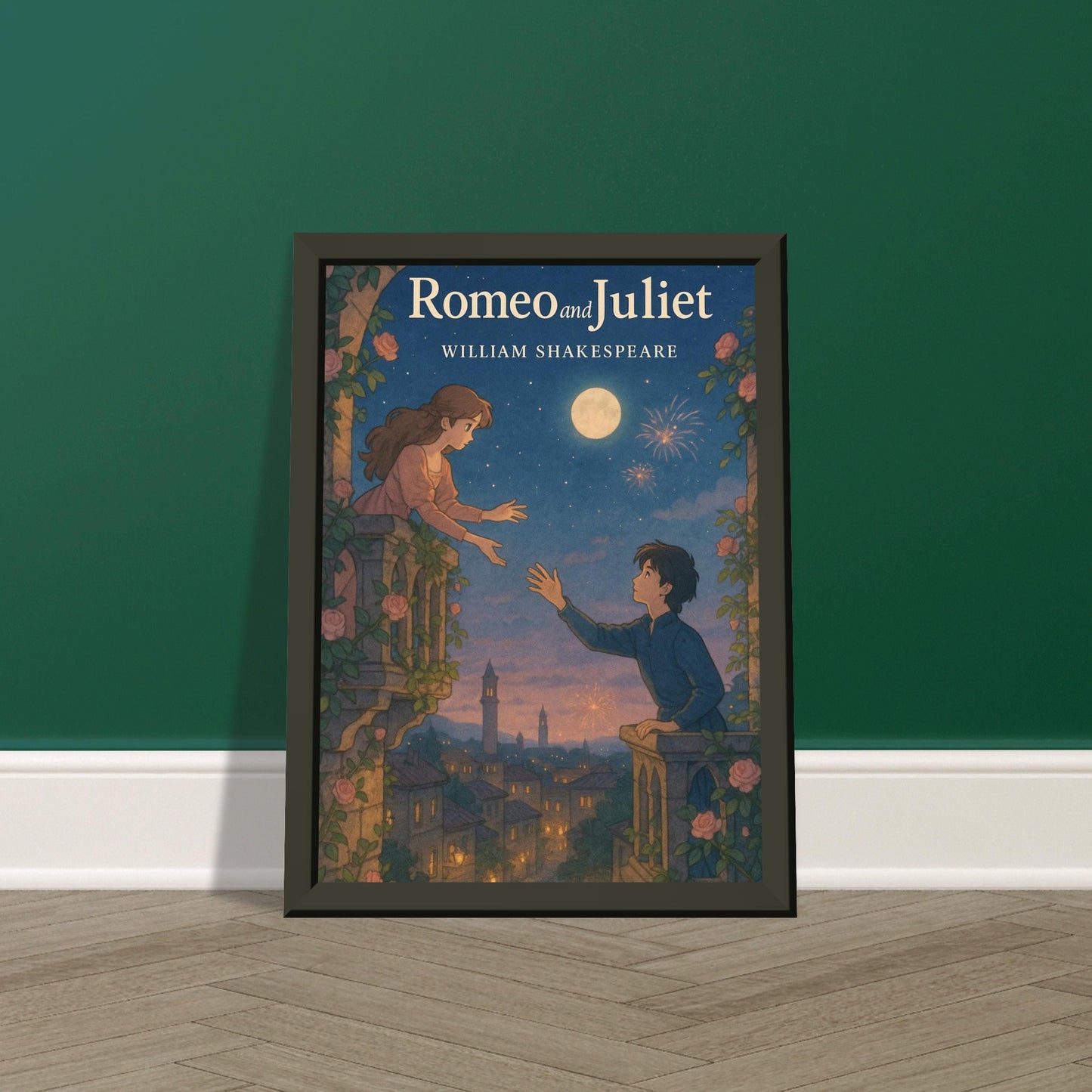 Romeo & Juliet by Shakespeare - Metal Framed Poster 5" x 7"-Plays-Silent Pacific