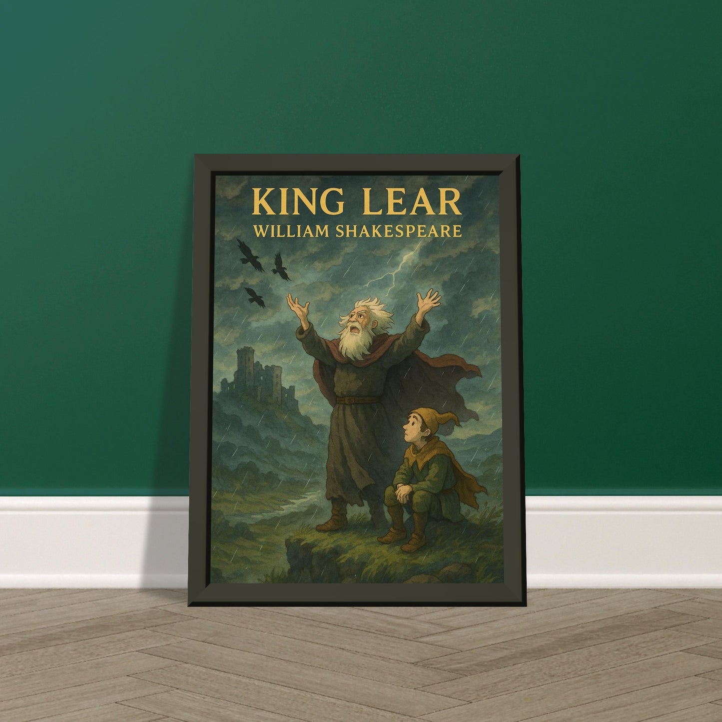 King Lear by Shakespeare - Metal Framed Poster 5" x 7"-Plays-Silent Pacific