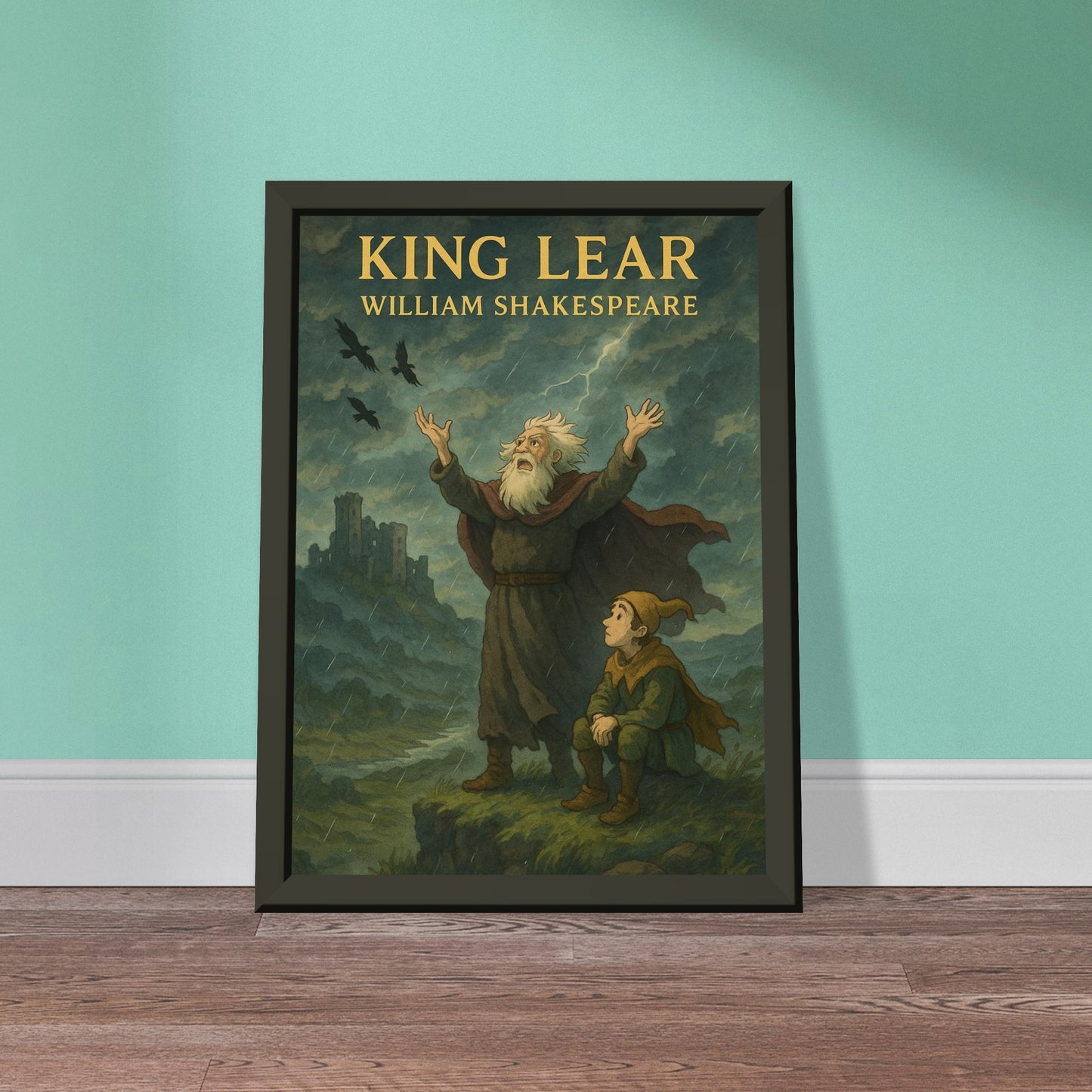 King Lear by Shakespeare - Metal Framed Poster 5" x 7"-Plays-Silent Pacific