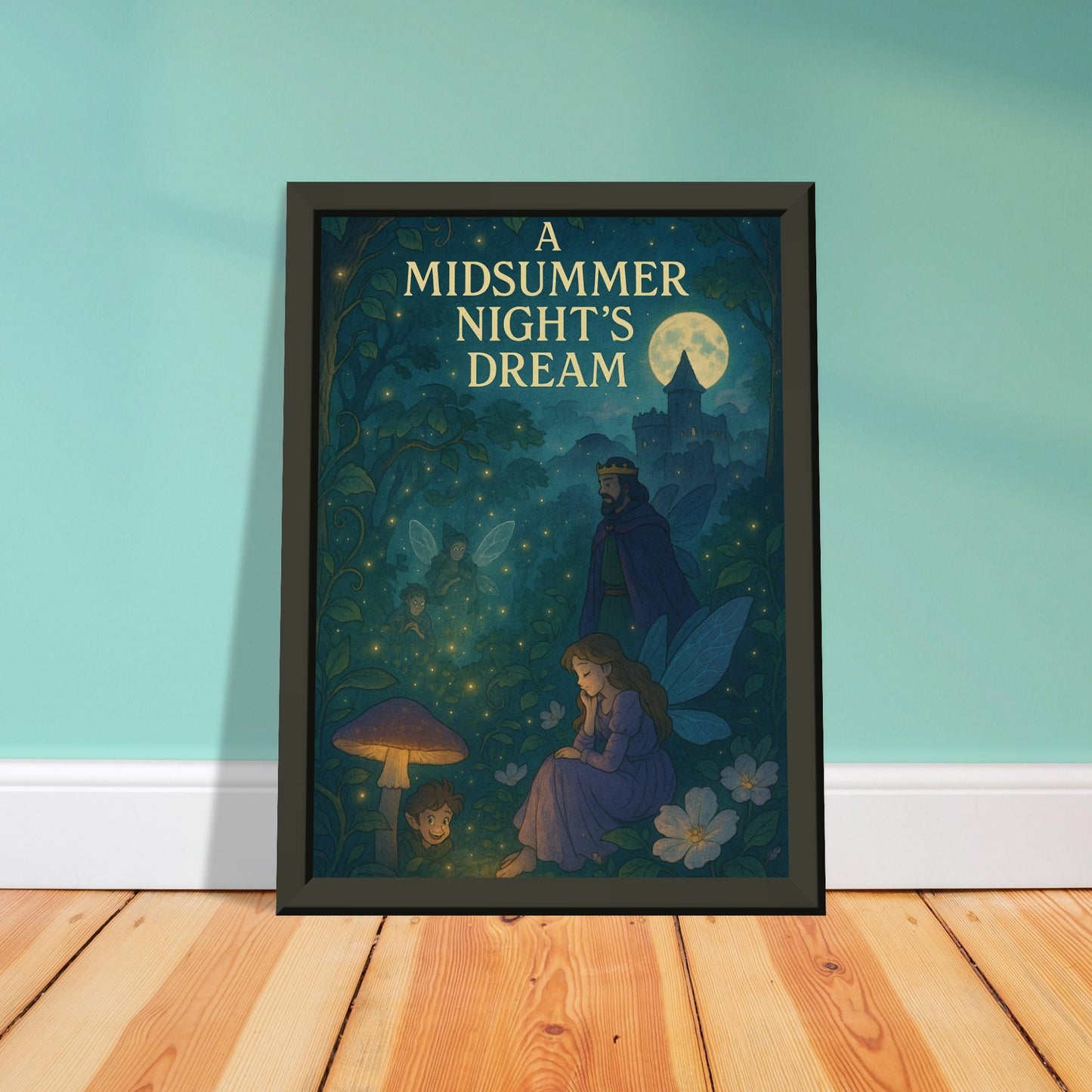 A Midsummer Night’s Dream by Shakespeare - Metal Framed Poster 5" x 7"-Plays-Silent Pacific