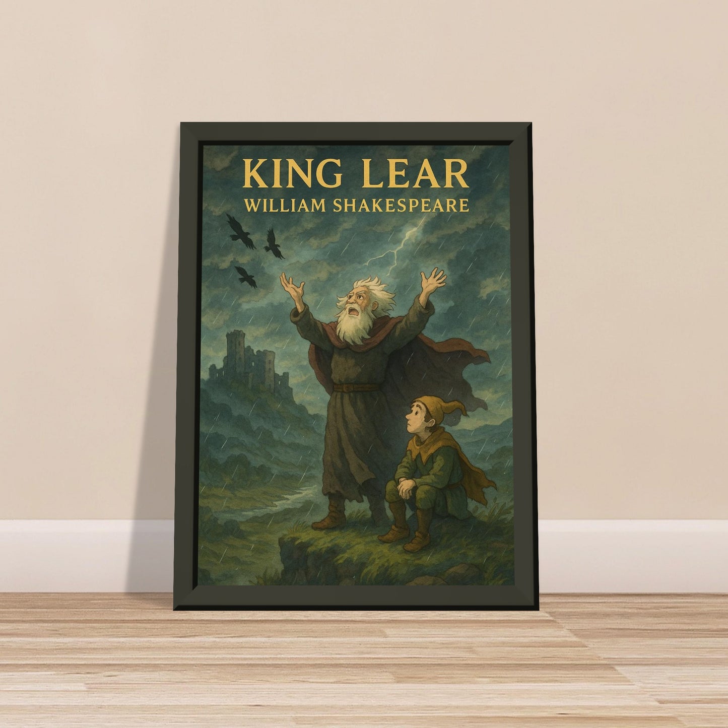 King Lear by Shakespeare - Metal Framed Poster 5" x 7"-Plays-Silent Pacific