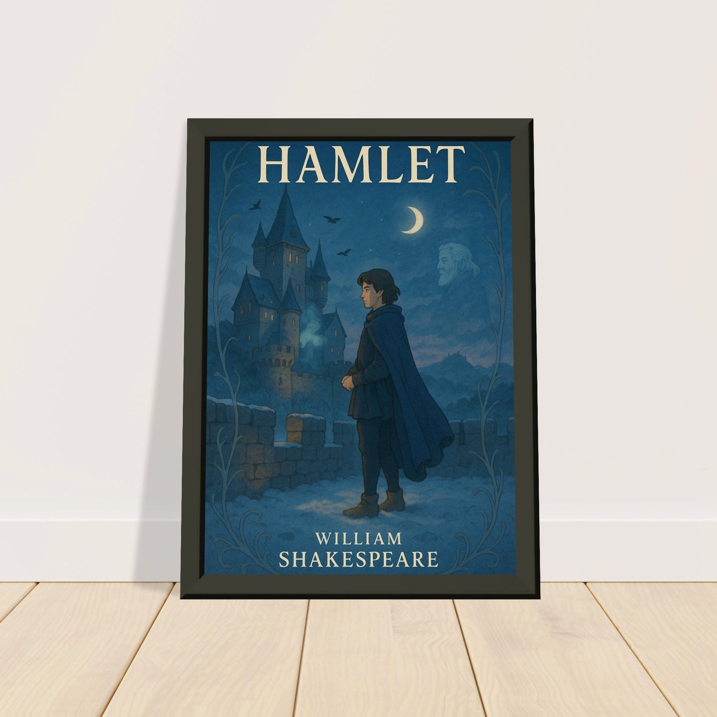Hamlet by Shakespeare - Metal Framed Poster 5" x 7"-Plays-Silent Pacific