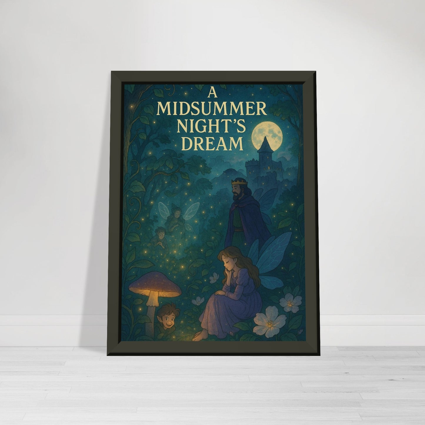 A Midsummer Night’s Dream by Shakespeare - Metal Framed Poster 5" x 7"-Plays-Silent Pacific