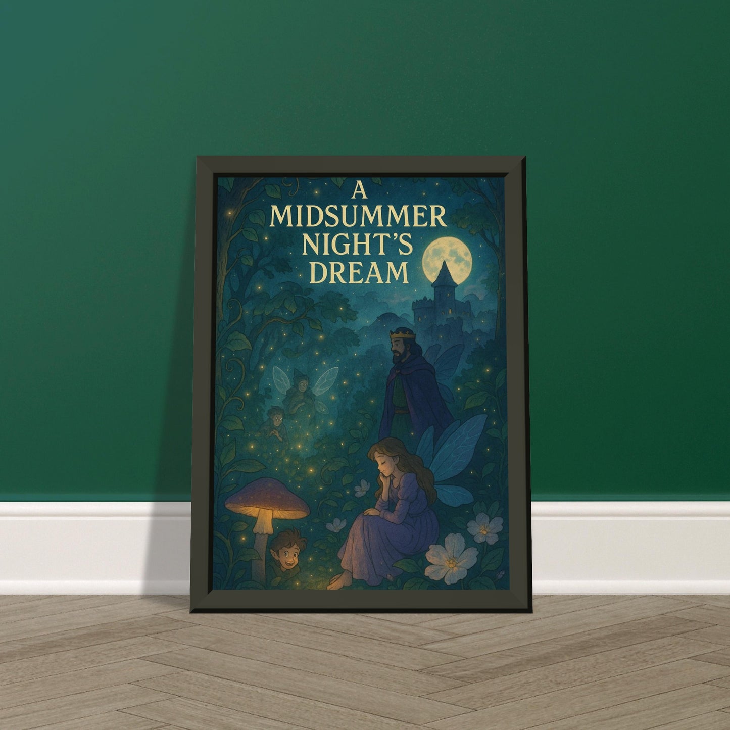 A Midsummer Night’s Dream by Shakespeare - Metal Framed Poster 5" x 7"-Plays-Silent Pacific