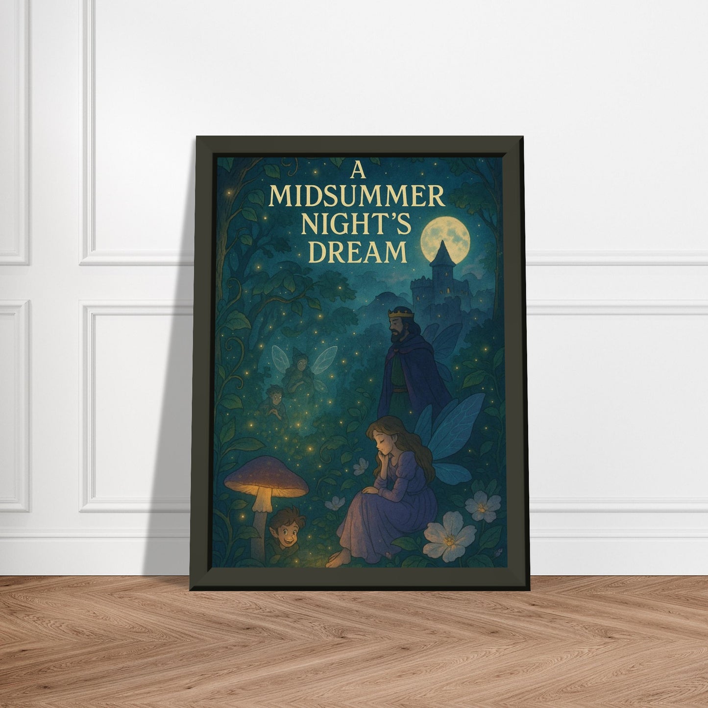 A Midsummer Night’s Dream by Shakespeare - Metal Framed Poster 5" x 7"-Plays-Silent Pacific