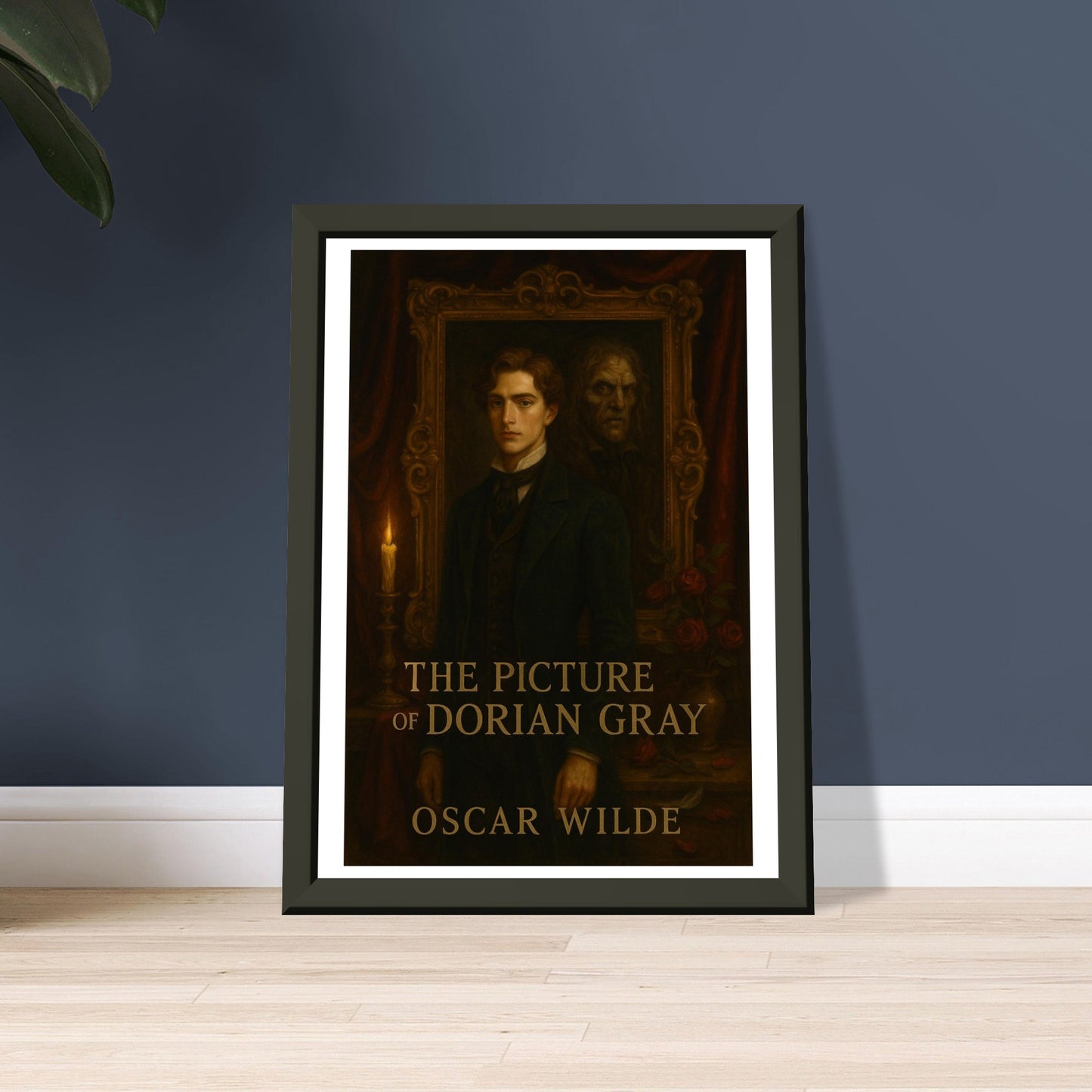 The Picture of Dorian Gray by Oscar Wilde - Metal Framed Poster 5" x 7"-Book Covers-Silent Pacific
