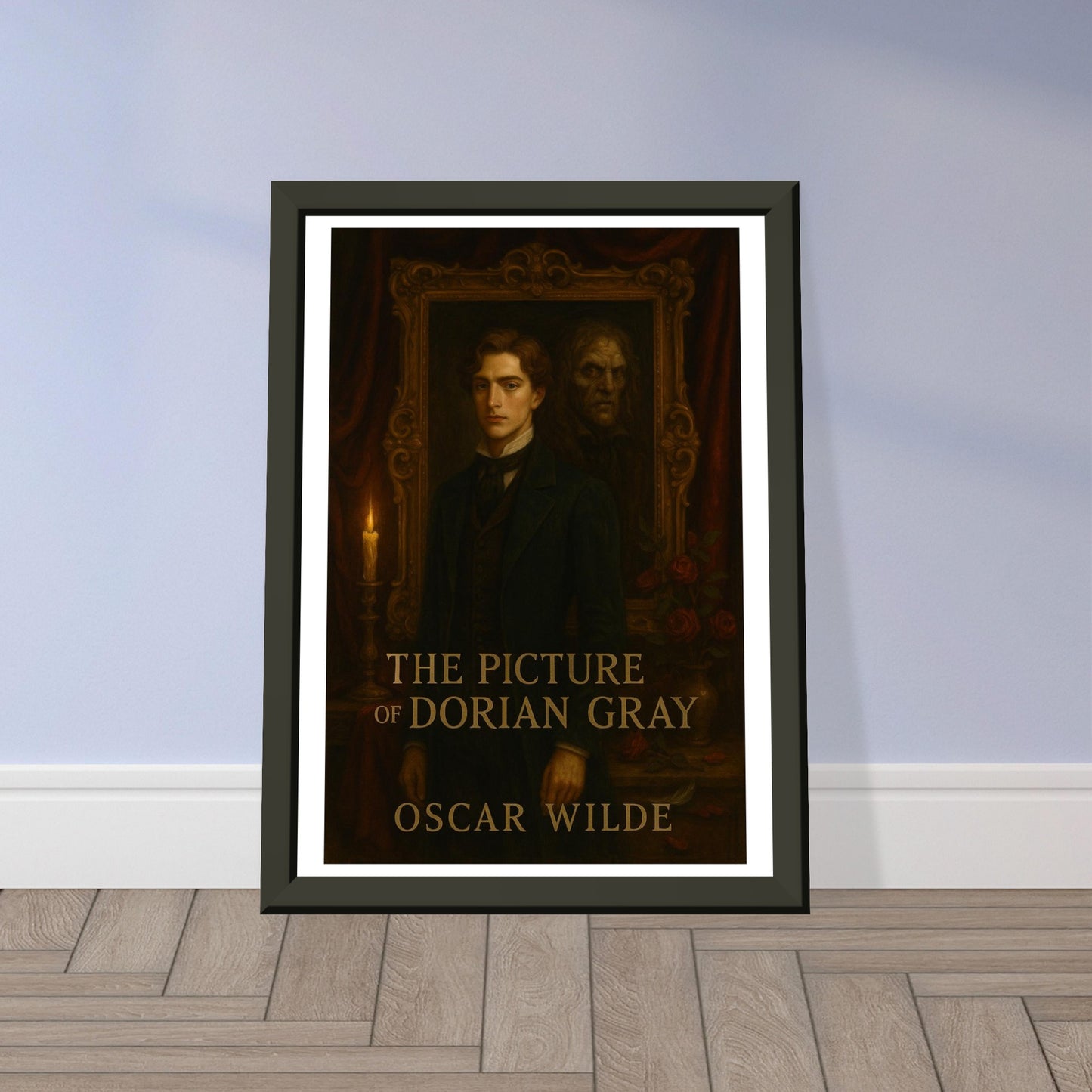 The Picture of Dorian Gray by Oscar Wilde - Metal Framed Poster 5" x 7"-Book Covers-Silent Pacific