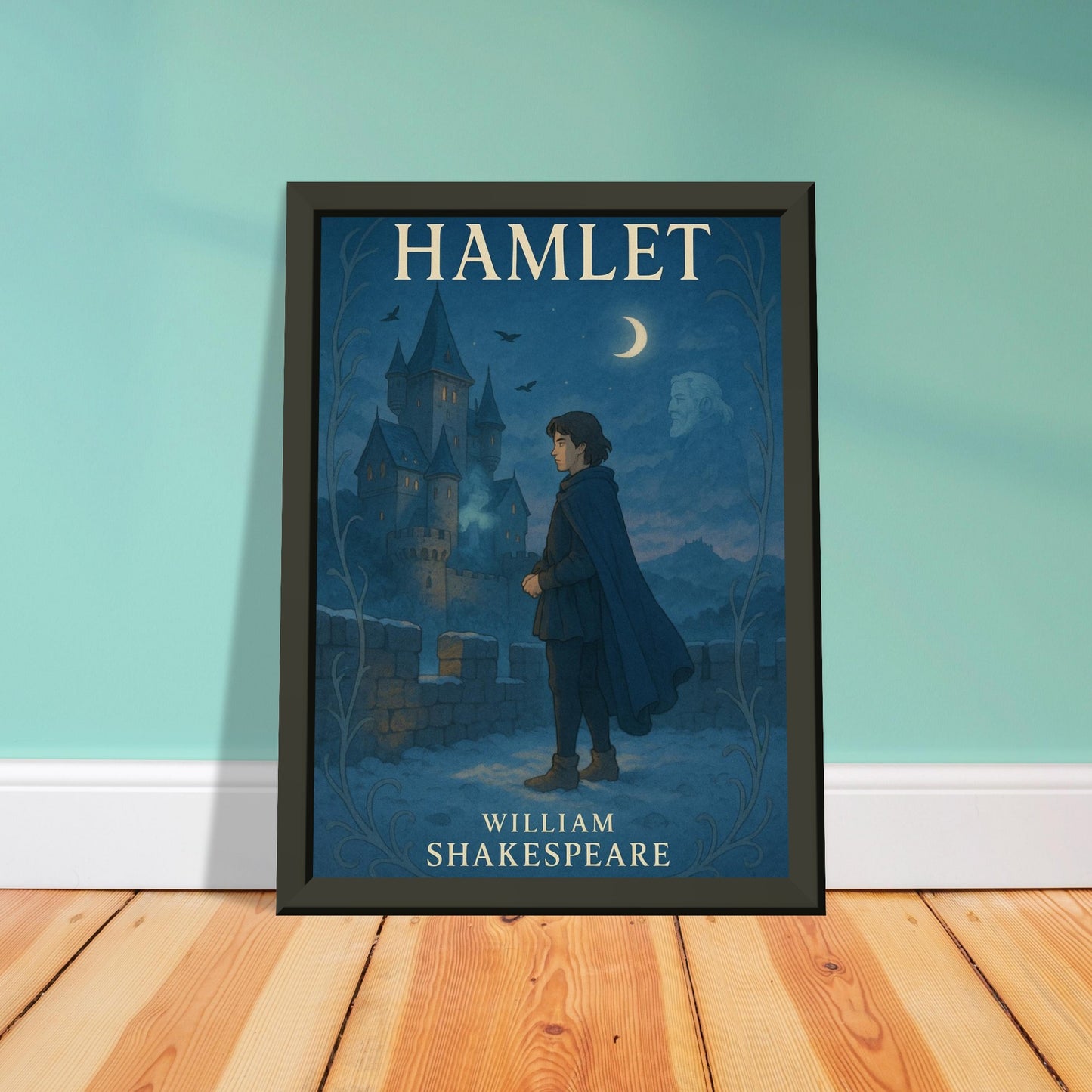 Hamlet by Shakespeare - Metal Framed Poster 5" x 7"-Plays-Silent Pacific