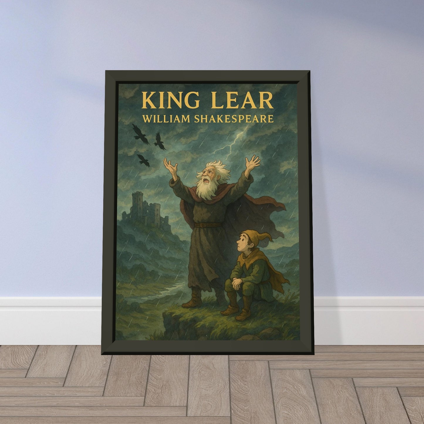 King Lear by Shakespeare - Metal Framed Poster 5" x 7"-Plays-Silent Pacific