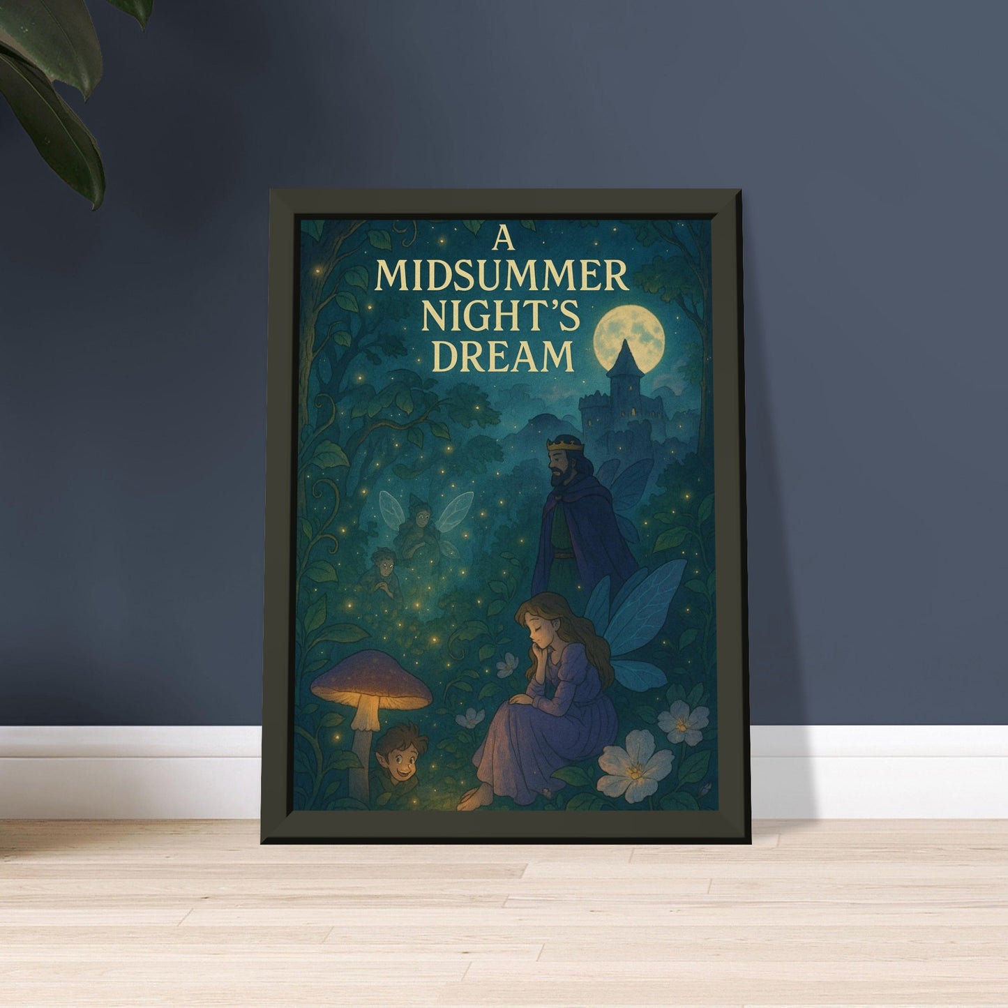 A Midsummer Night’s Dream by Shakespeare - Metal Framed Poster 5" x 7"-Plays-Silent Pacific