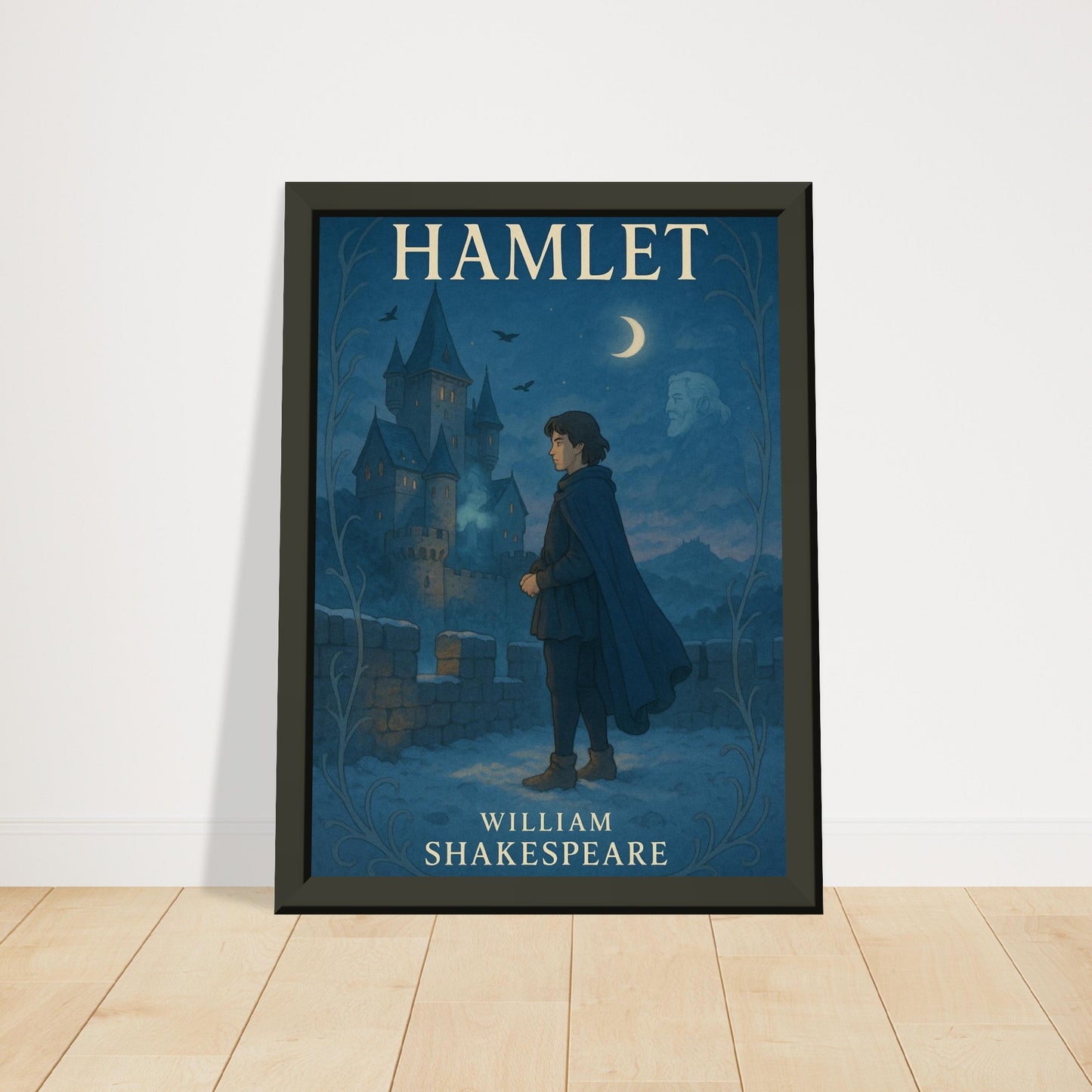 Hamlet by Shakespeare - Metal Framed Poster 5" x 7"-Plays-Silent Pacific