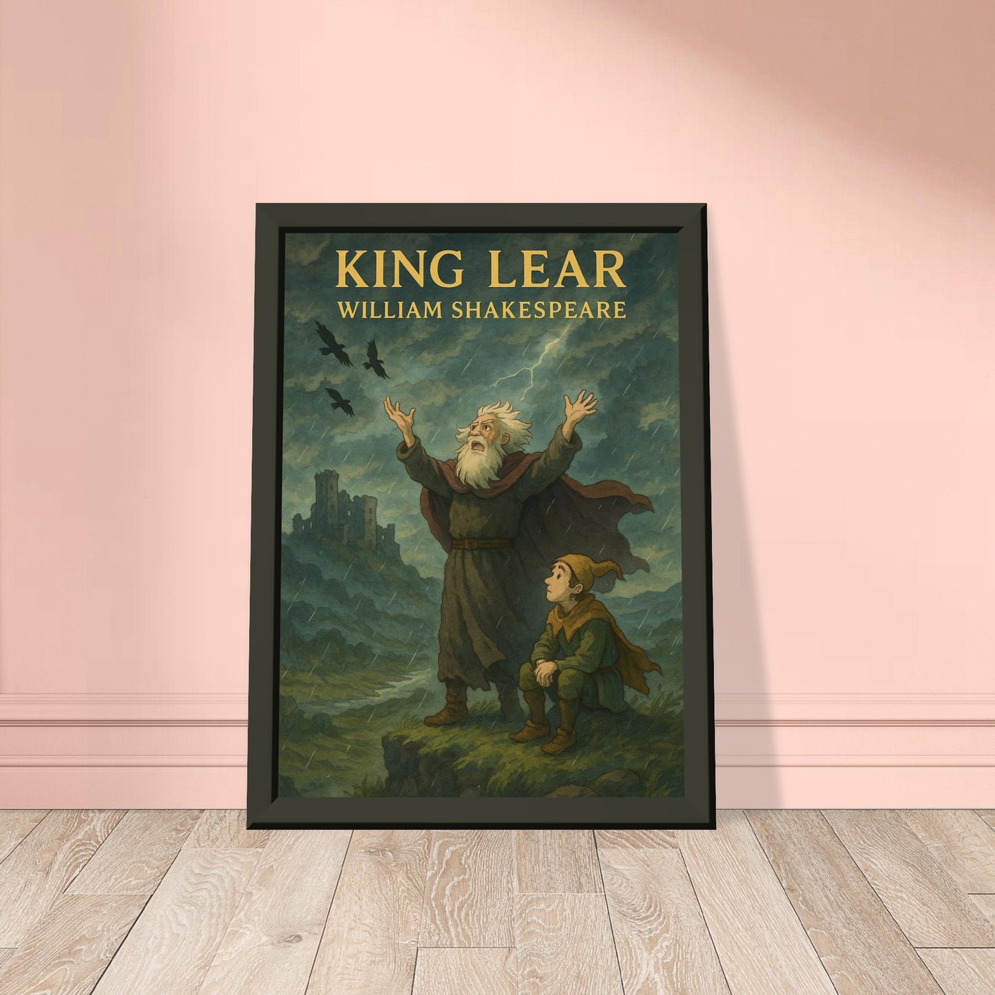 King Lear by Shakespeare - Metal Framed Poster 5" x 7"-Plays-Silent Pacific