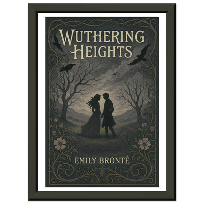 Wuthering Heights by Emily Brontë - Metal Framed Poster 5" x 7"-Book Covers-Silent Pacific