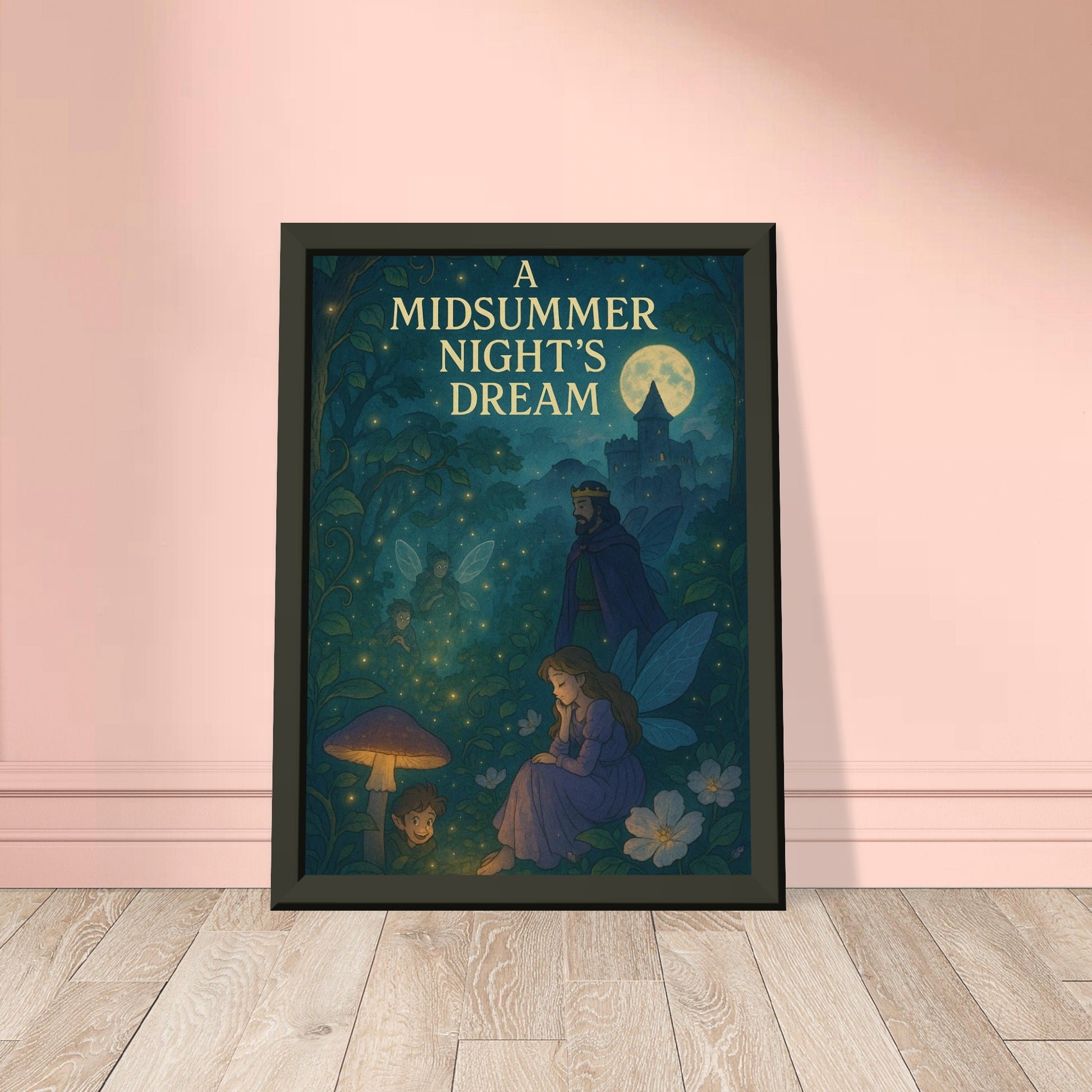 A Midsummer Night’s Dream by Shakespeare - Metal Framed Poster 5" x 7"-Plays-Silent Pacific