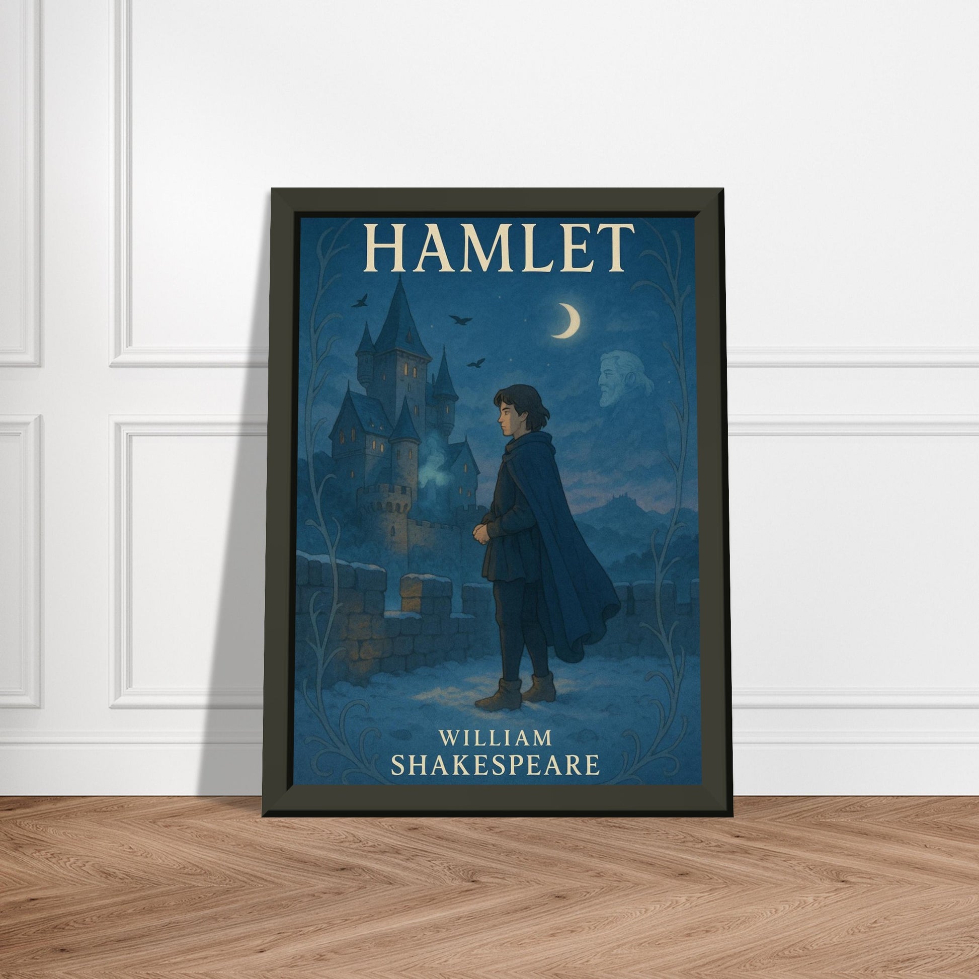 Hamlet by Shakespeare - Metal Framed Poster 5" x 7"-Plays-Silent Pacific