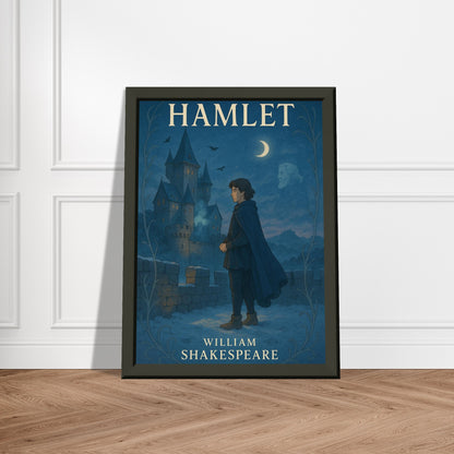 Hamlet by Shakespeare - Metal Framed Poster 5" x 7"-Plays-Silent Pacific