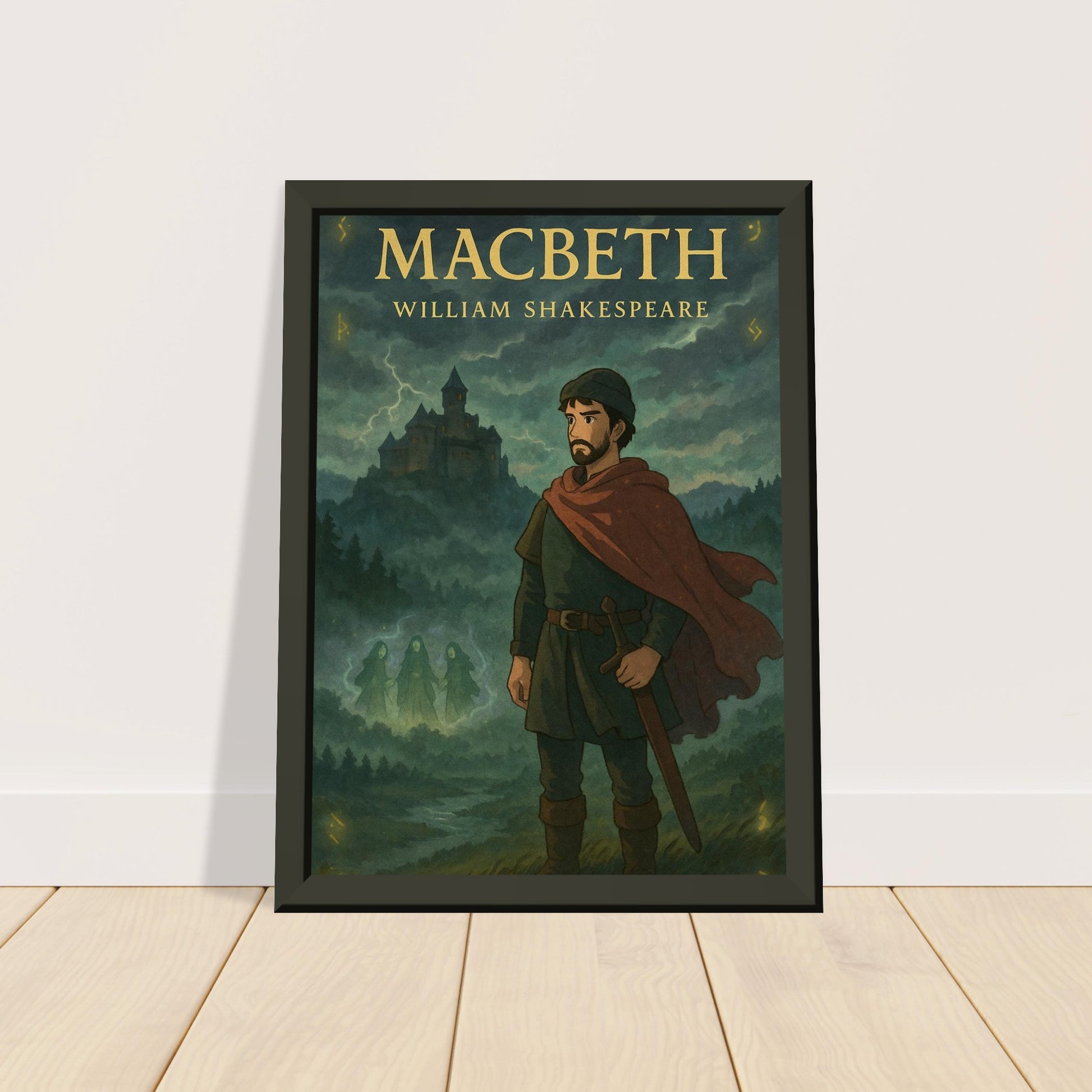 Macbeth by Shakespeare - Metal Framed Poster 5" x 7"-Plays-Silent Pacific