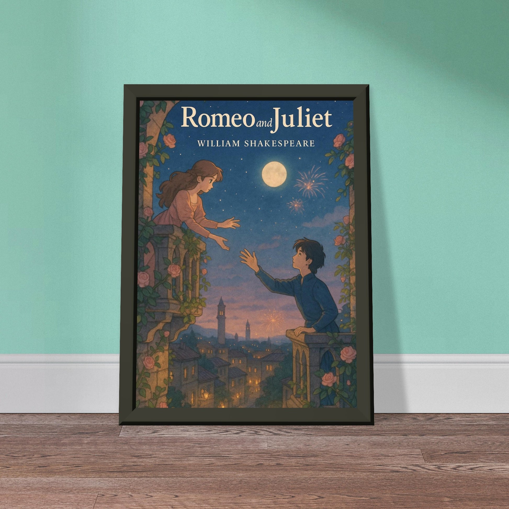 Romeo & Juliet by Shakespeare - Metal Framed Poster 5" x 7"-Plays-Silent Pacific