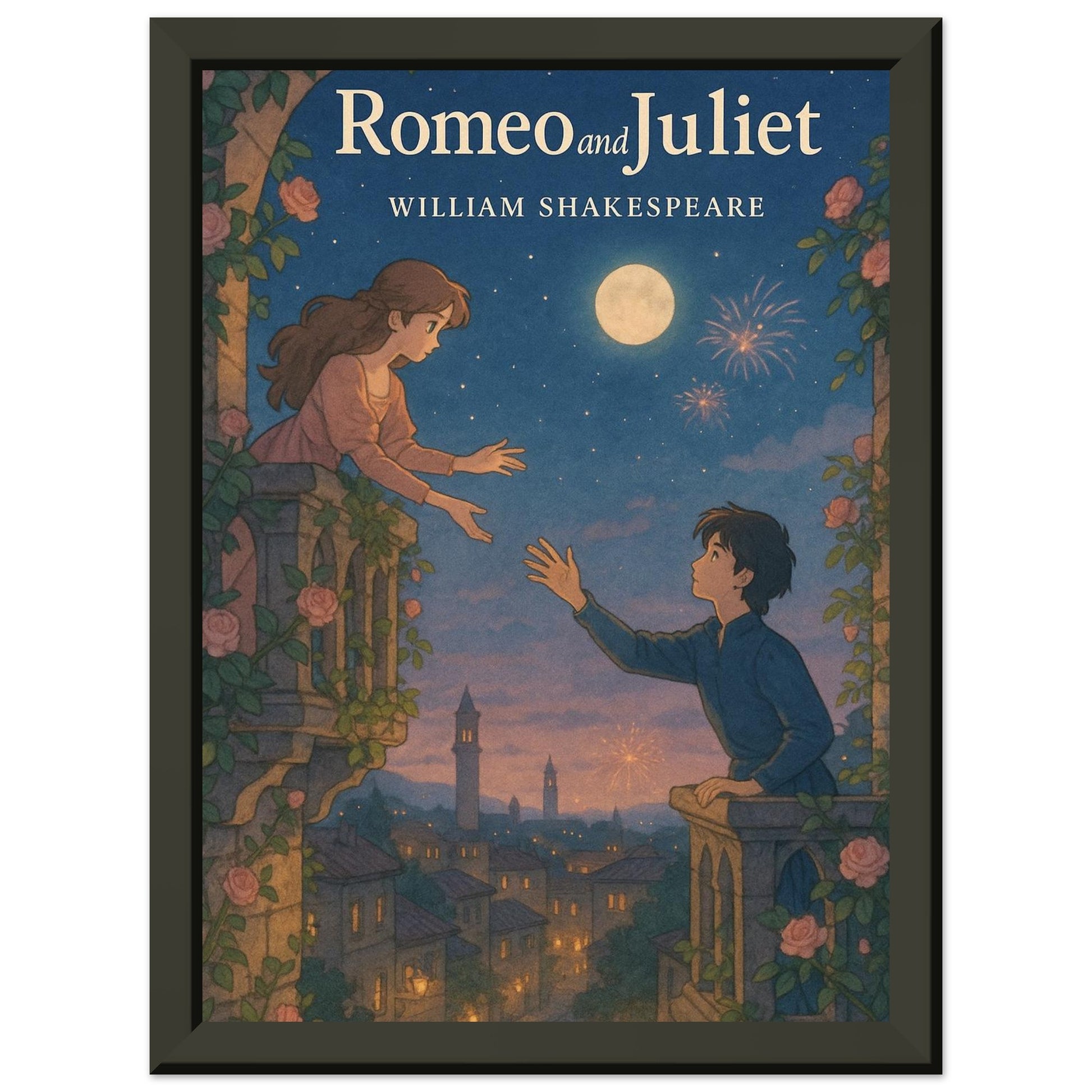 Romeo & Juliet by Shakespeare - Metal Framed Poster 5" x 7"-Plays-Silent Pacific