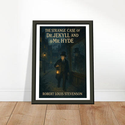 Dr. Jekyll and Mr. Hyde by R.L. Stevenson - Metal Framed Poster 5" x 7"-Book Covers-Silent Pacific
