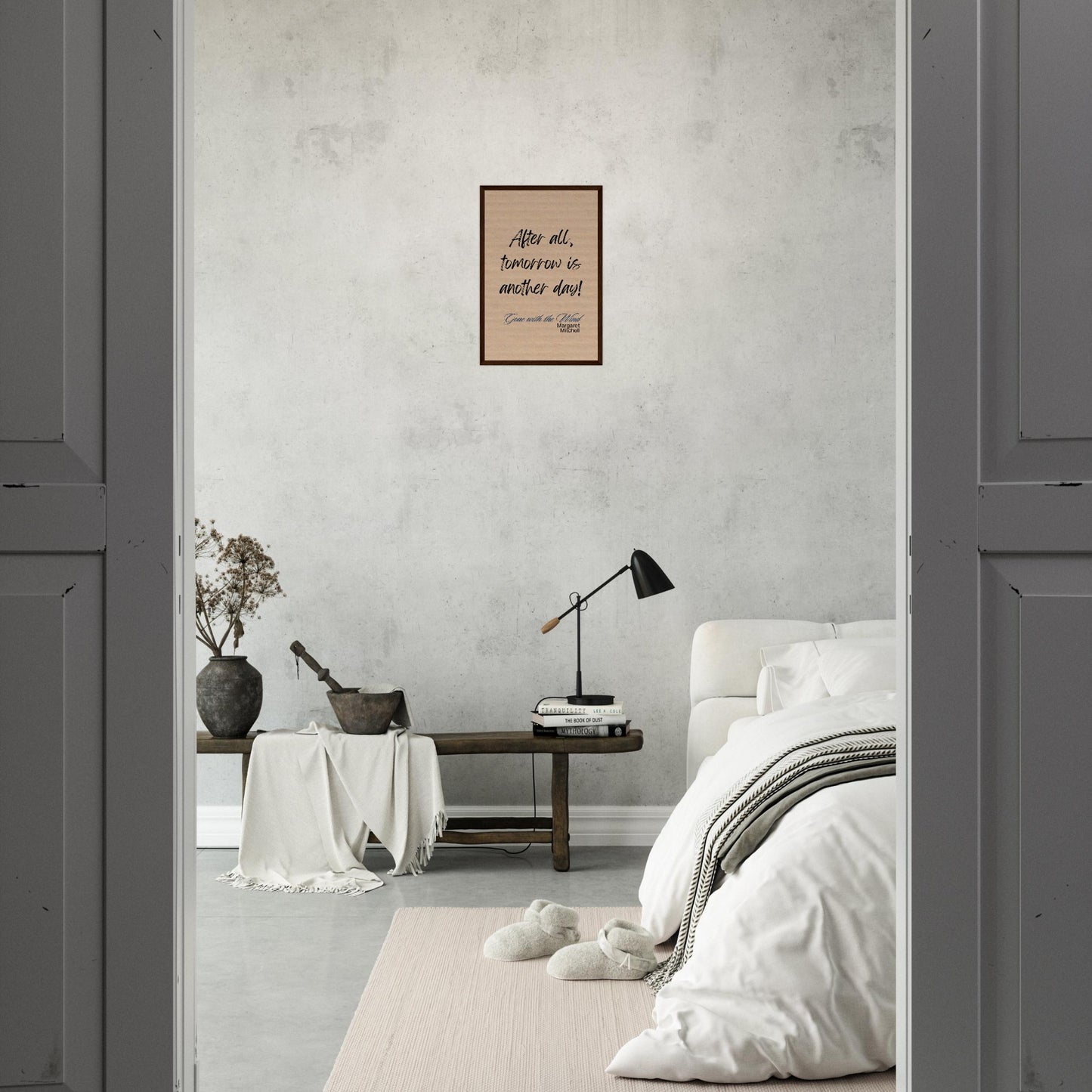 After All, Tomorrow Is Another Day Framed Quote Poster – Gone with the Wind-Quotes-Silent Pacific