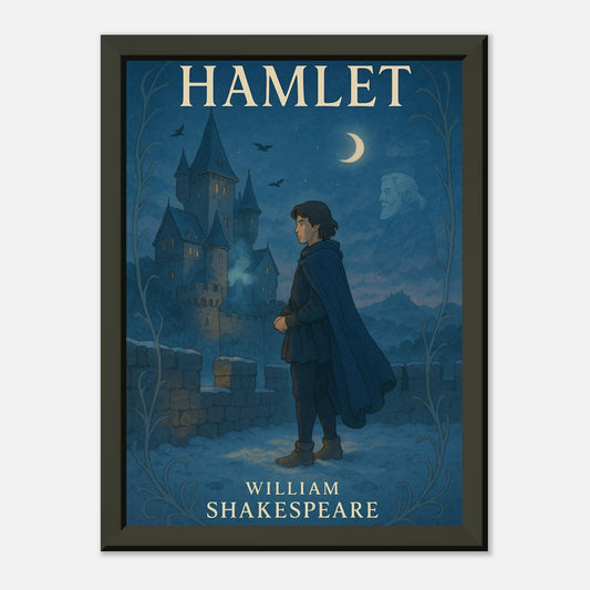 Hamlet by Shakespeare - Metal Framed Poster 5" x 7"-Plays-Silent Pacific