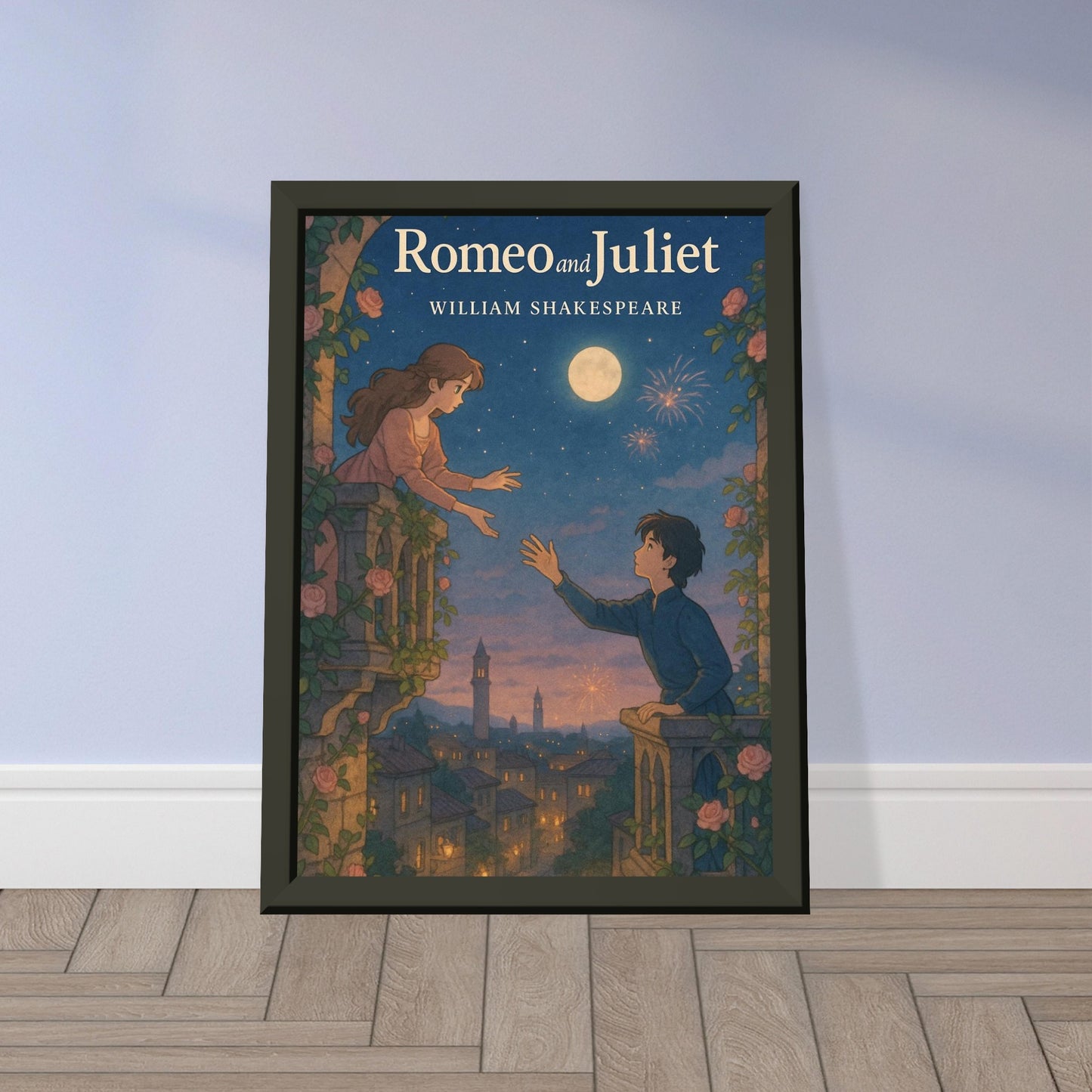 Romeo & Juliet by Shakespeare - Metal Framed Poster 5" x 7"-Plays-Silent Pacific