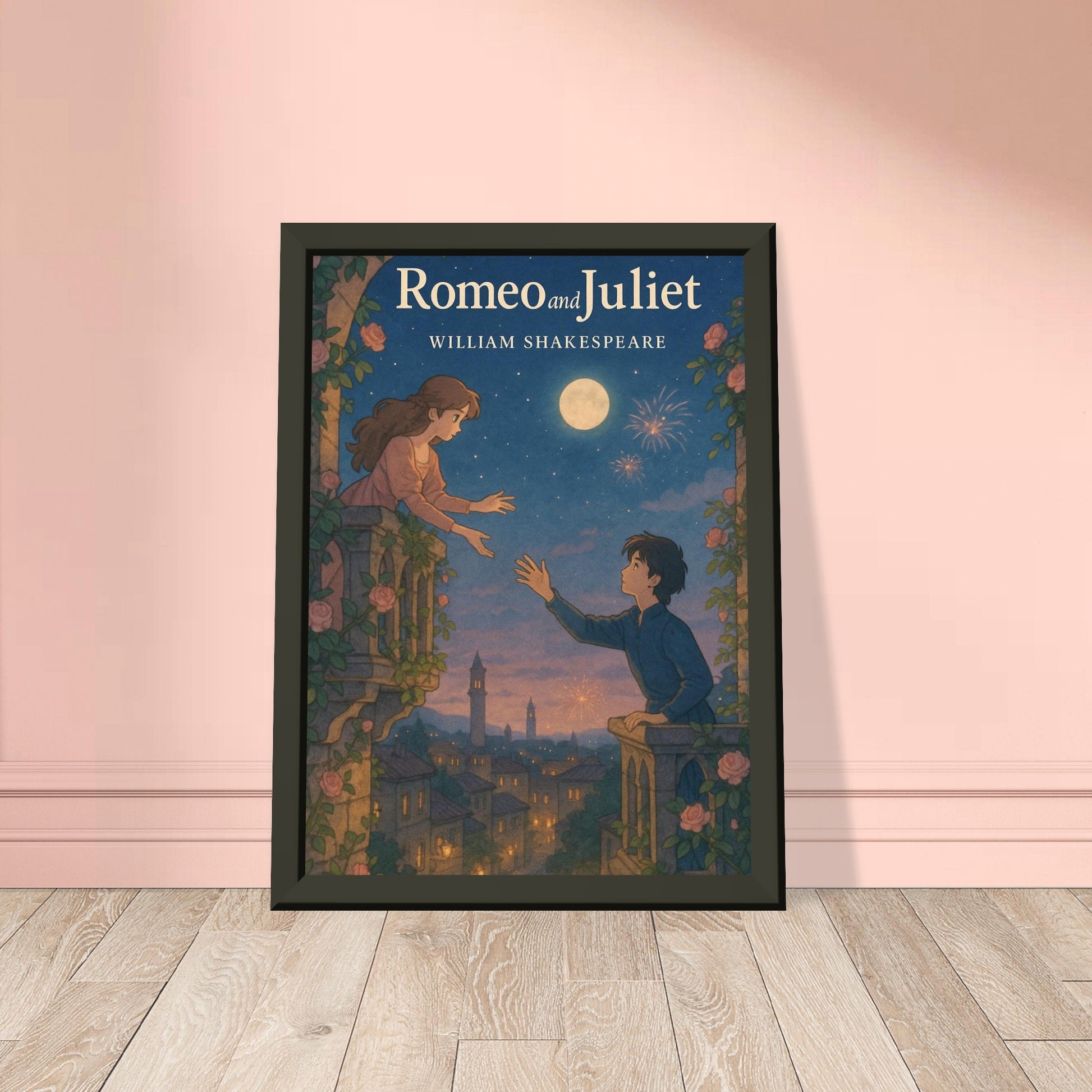 Romeo & Juliet by Shakespeare - Metal Framed Poster 5" x 7"-Plays-Silent Pacific