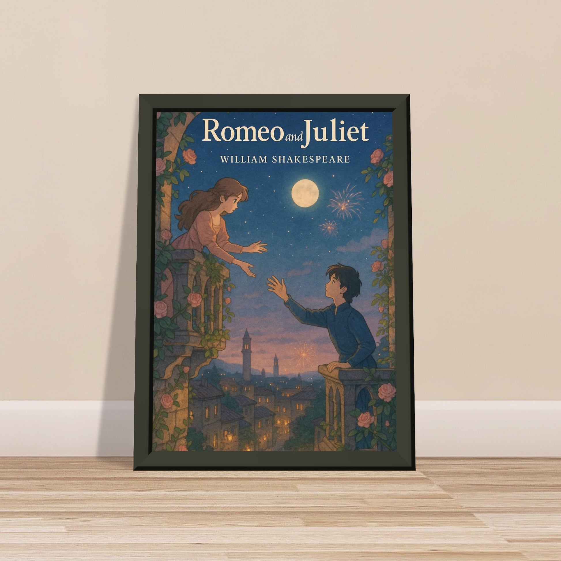Romeo & Juliet by Shakespeare - Metal Framed Poster 5" x 7"-Plays-Silent Pacific