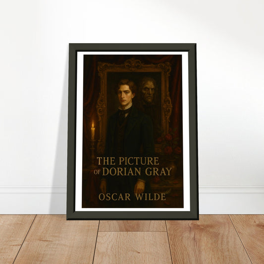 The Picture of Dorian Gray by Oscar Wilde - Metal Framed Poster 5" x 7"-Book Covers-Silent Pacific