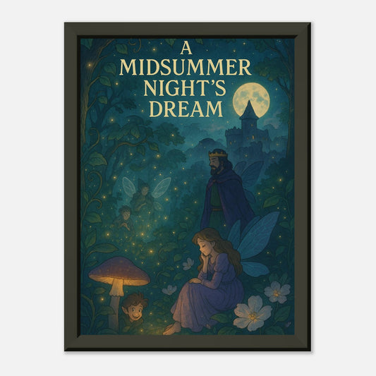 A Midsummer Night’s Dream by Shakespeare - Metal Framed Poster 5" x 7"-Plays-Silent Pacific