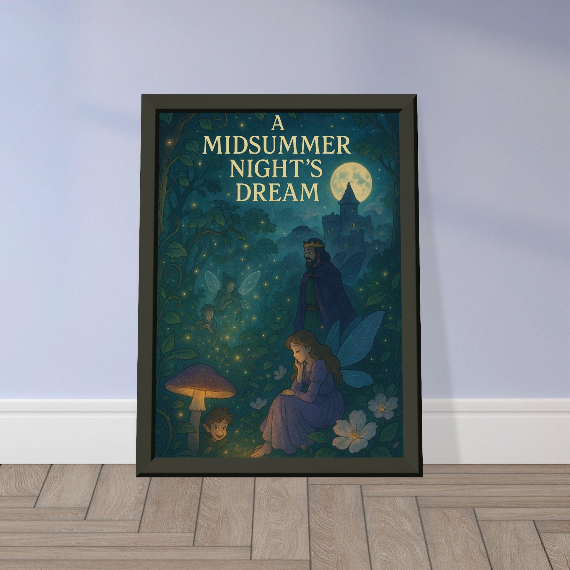 A Midsummer Night’s Dream by Shakespeare - Metal Framed Poster 5" x 7"-Plays-Silent Pacific