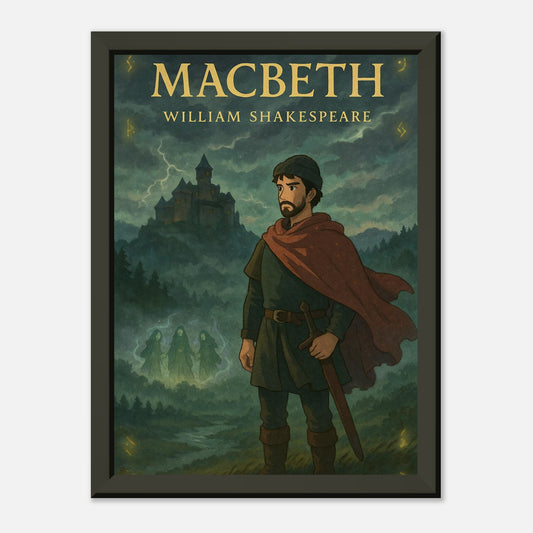Macbeth by Shakespeare - Metal Framed Poster 5" x 7"-Plays-Silent Pacific