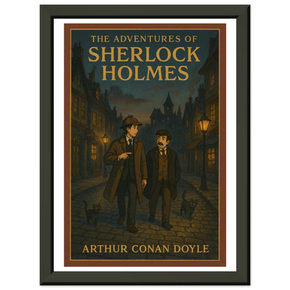 The Adventures of Sherlock Holmes by A.C. Doyle - Metal Framed Poster 5" x 7"-Book Covers-Silent Pacific