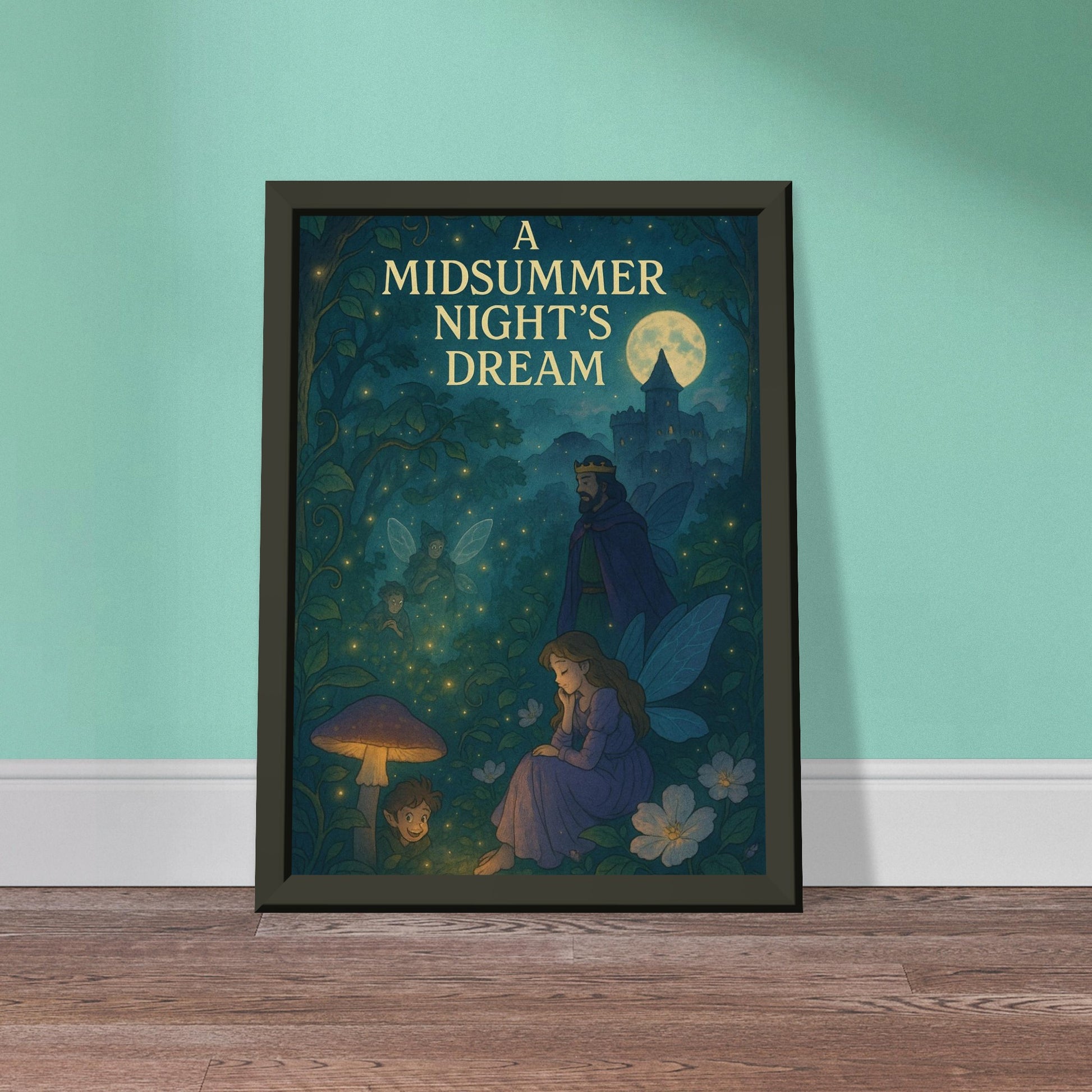 A Midsummer Night’s Dream by Shakespeare - Metal Framed Poster 5" x 7"-Plays-Silent Pacific