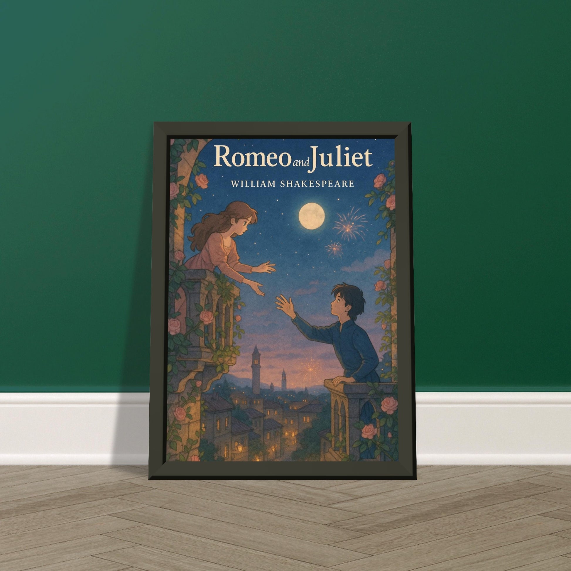 Romeo & Juliet by Shakespeare - Metal Framed Poster 5" x 7"-Plays-Silent Pacific
