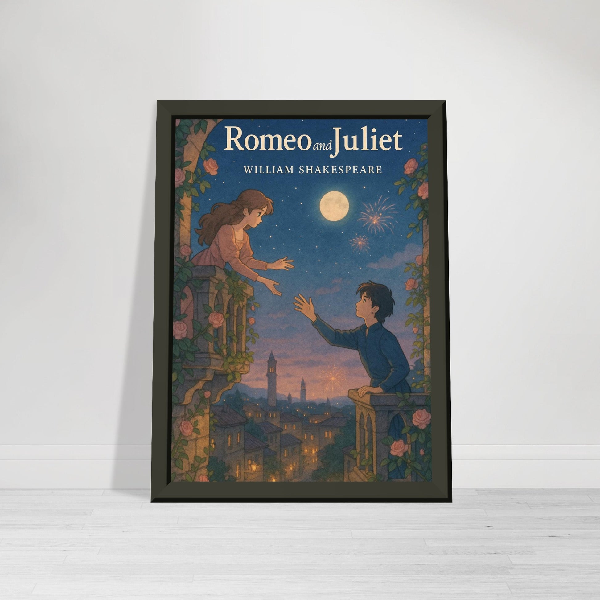 Romeo & Juliet by Shakespeare - Metal Framed Poster 5" x 7"-Plays-Silent Pacific