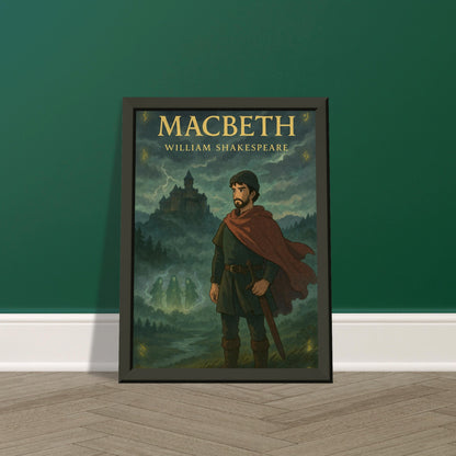 Macbeth by Shakespeare - Metal Framed Poster 5" x 7"-Plays-Silent Pacific